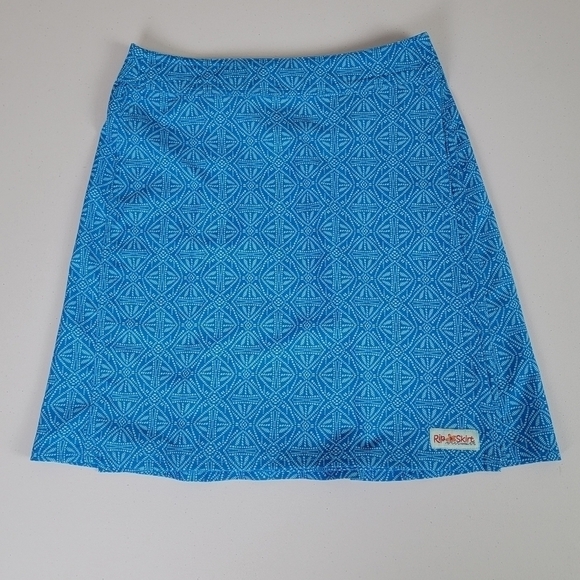 RipSkirt Hawaii Boho Denim Print Travel/Summer Skirt/Coverup Sz XS - Picture 2 of 7